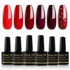 Shining She Semi-Permanent Nail Polish, 6 Colors Ruby Red Deep