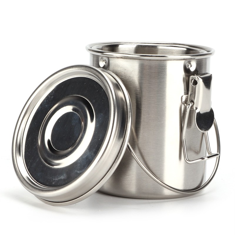 Brush Washing Bucket Stainless Steel Material Easy Carry Painting Supply