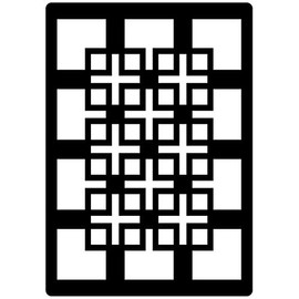 Creative Expressions Mini Stencil Knots & Crosses, 10.5 x 7.5cm