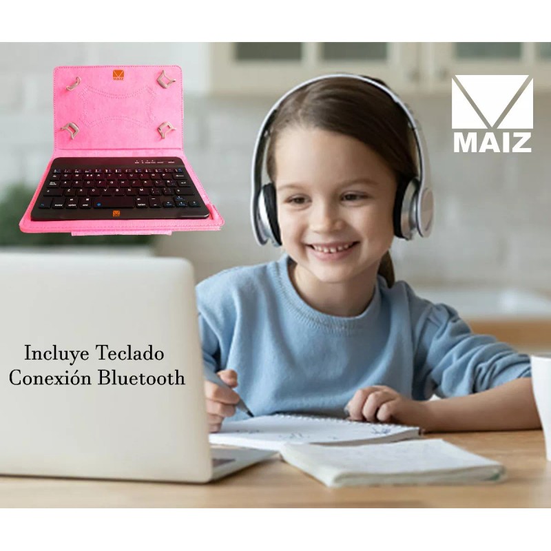 Maíz Funda Protectora C/teclado Bluetooth Para 7 Y 8 Pulgadas