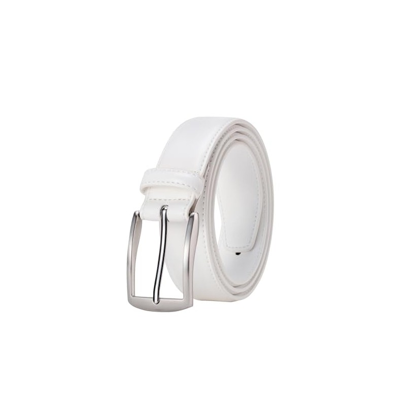 KM Legend Mens Leather Dress Belt for Work Business and