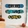 Syagnos Snowboard Wall Mount with Hooks, Snowboard Skateboard Hanging Wall