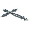 Dicksons Filigree Black Turquoise Stones 20 Inch Metal Decorative Hanging