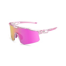 GREENTREEN Baseball Sunglasses for Men Women: UV400 Protection Lightweight Sun Glasses - for Softball Pickleball Beach Cycling, Purple, Large