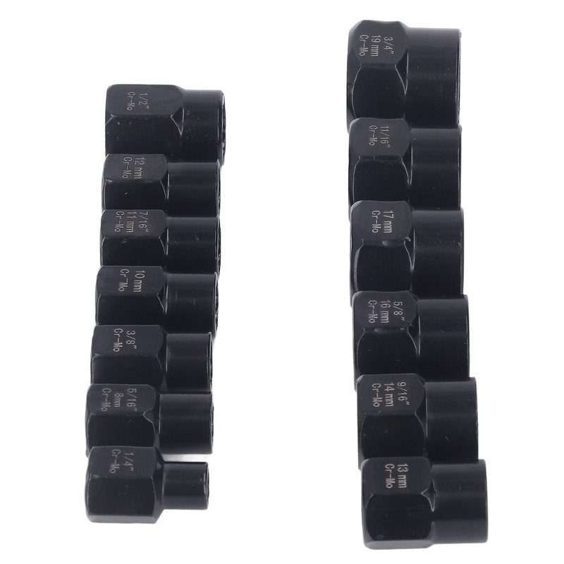 13Pcs Bolt Nut Remover Professional Bolt Nut Extractor Socket Set