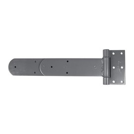 Truck/Trailer Hinges - Rear Door - Heavy Duty Square Corner Strap Hinge - 16" Inch - Grey Powder Coat - Sold Individually