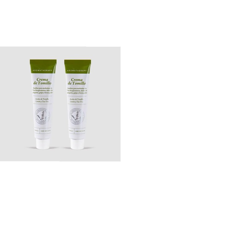 Crema de Tomillo Aromatherapy, con Aceites de Tomillo, Limón y