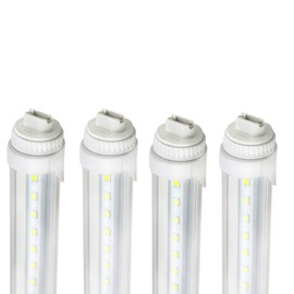 WYZM R17D 4FT LED Tube Light,5500K White Color,20W F48T12/CW/HO Straight T12 Fluorescent for Vending Cooler Freezer Replacement Bulb (4-Pack 5500k)