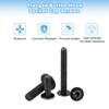 sourcing map 25Pcs M6-1x12mm Flanged Button Head Socket Cap Screws,