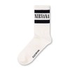 Nirvana Herren-Wadensocken in Schwarz, Weiß und Gelb, 3er-Set | Klassisches