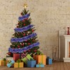 DIYASY RoyalBlue Christmas Chunky Tinsel Garland for Christmas Tree Decorations