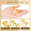 FillTouch 10 Pcs Bow Napkin Rings Gold Bowknot Napkin Rings