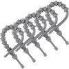 E/Fusing Industrial Silicone Zip Tie 8.5in Gray