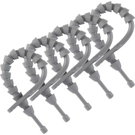 E/Fusing Industrial Silicone Zip Tie 8.5in Gray