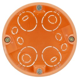 Voxura Cavity Wall Socket Switch Box Orange Flush-Mounted Flush-Mounted HW Diameter 68 mm 61 mm Depth 25 Pieces