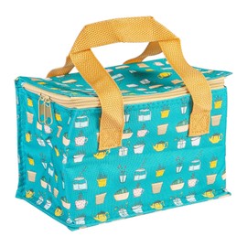 Nicola Spring Little Botanics Insulated Lunch Bag - Foil Lined Work Picnic Cooler Cool Tote Bag for Men, Women