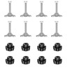 Vandrabase 8Pcs M8 x 60mm Stainless Steel L-Track Double Lug