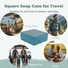 Elimeta Soap Container, Shower Square Bar Holder Fit Handmade Soap,
