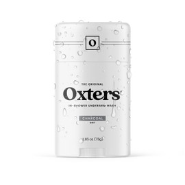 Oxters | In-Shower Underarm Wash for Women and Men | Natural Ingredients with Activated Charcoal, Sea Salt, Flaxseed, and Shea Butter | Charcoal Grit