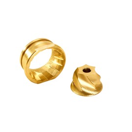 Conical Grinder Upper Lower Burrs for Breville Barista Pro Touch Impress Espresso Coffee Machines BES878 BES880 BES881-6 star (Titanium Gold)
