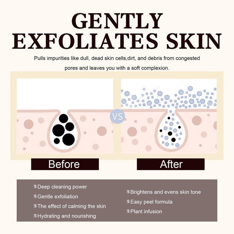 Peel Off Mask, Black Tea Skin Peel Off Mask, Black