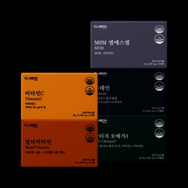 Clarion 5-piece furniture item set for one person (multivitamin + vitamin C + omega 3 + lutein + MSM) / 클라리온 1인 가구템 5종 세트 (멀티비타민+비타민C+오메가3+루테인+MSM)