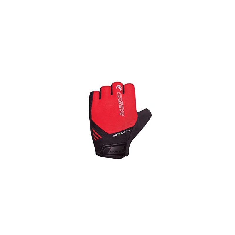 Chiba BioXCell Air Cycling Gloves Short Red/Black 2025: Size: XXL