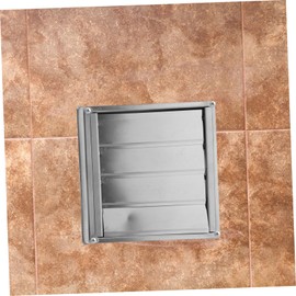 TEHAUX Louvered Outdoor Dryer Vent Cover Durable Stainless Steel Easy Install Weatherproof Protection for Home Vents Against Wind Rain Debris