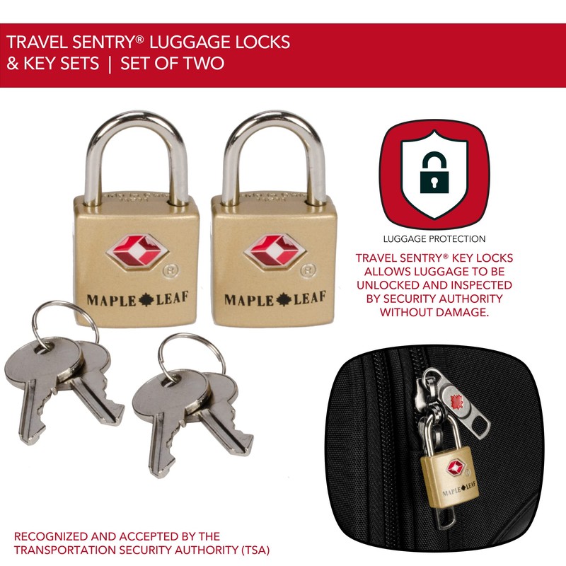 Maple Leaf Travel - 2 Pack of Two Travel Sentry