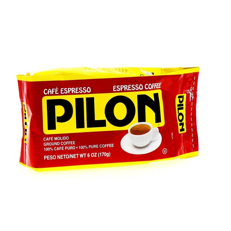 Cafe Pilon Espresso Ground Coffee 6 Oz Brick Cuban-Style
