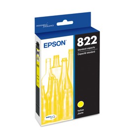 Epson 822 DURABrite Ultra Ink Standard Capacity Yellow Cartridge (T822420-S) Works with Workforce Pro WF-3820, WF-3823, WF-4820, WF-4830, WF-4833, WF-4834