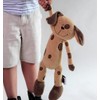 Snuggle Stuffs Plush Sitting Brown Peppered Puppy Dog, 15"