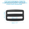 PATIKIL Plastic Slide Buckle 1 Inch(25mm), 20 Pack Rectangle Tri-Glide