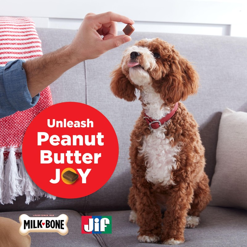 Milk-Bone Peanut Buttery Bites Soft Dog Treats with Real Peanut