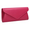 SwankySwans Lora Faux Leather Clutch Bag, fuchsia
