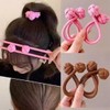 Tight knot ball hair tie pom-pom hair tie elastic band bun / 짱짱한 매듭 볼 헤어끈 방울 머리끈 고무줄 똥머리