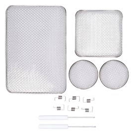 RV Mesh Screen Set Stainless Steel Vent Cover Furnace Flying Insect Shielding Screens with Spring Fastener