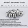 Set of 400 Grub Screws, Cone-Pointed Screws Set, Stainless Steel