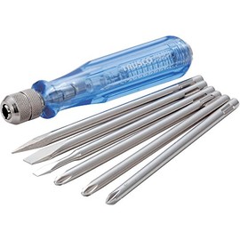 TRUSCO TED-526 Screwdriver Set with Detector Set of 6 for Low Pressure