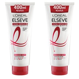 L'Oréal Paris Total Repair 5 Instant Miracle Hair Pack, 400ml, 2 pieces / 로레알파리 토탈 리페어5 인스턴트 미라클 헤어팩, 400ml, 2개