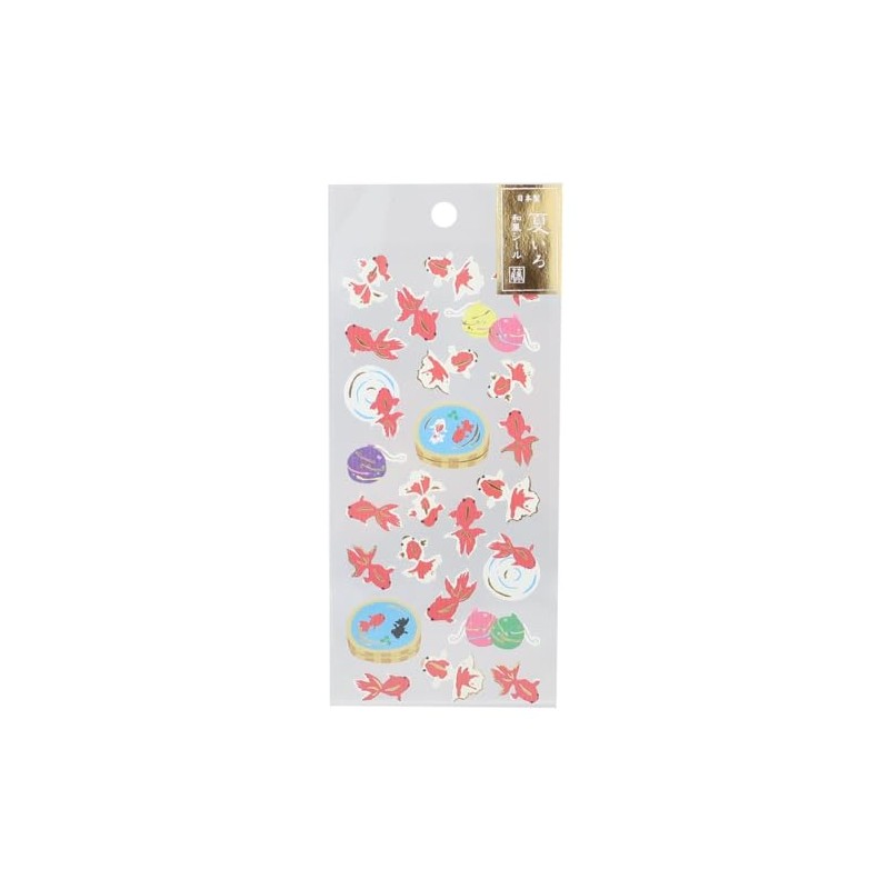 Fujinami Quail [Sticker Sheet] Summer Irotic Japanese Style Sticker/Goldfish