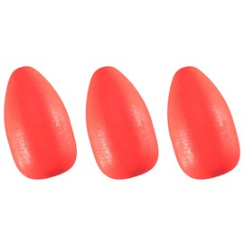 Dr.Fish 30 Pack Oval Foam Floats Trout Floats Fishing Rig Floats Pompano Walleye Catfish Crawler Harness Bead Stopper Sinker Stops Red 0.45X0.78
