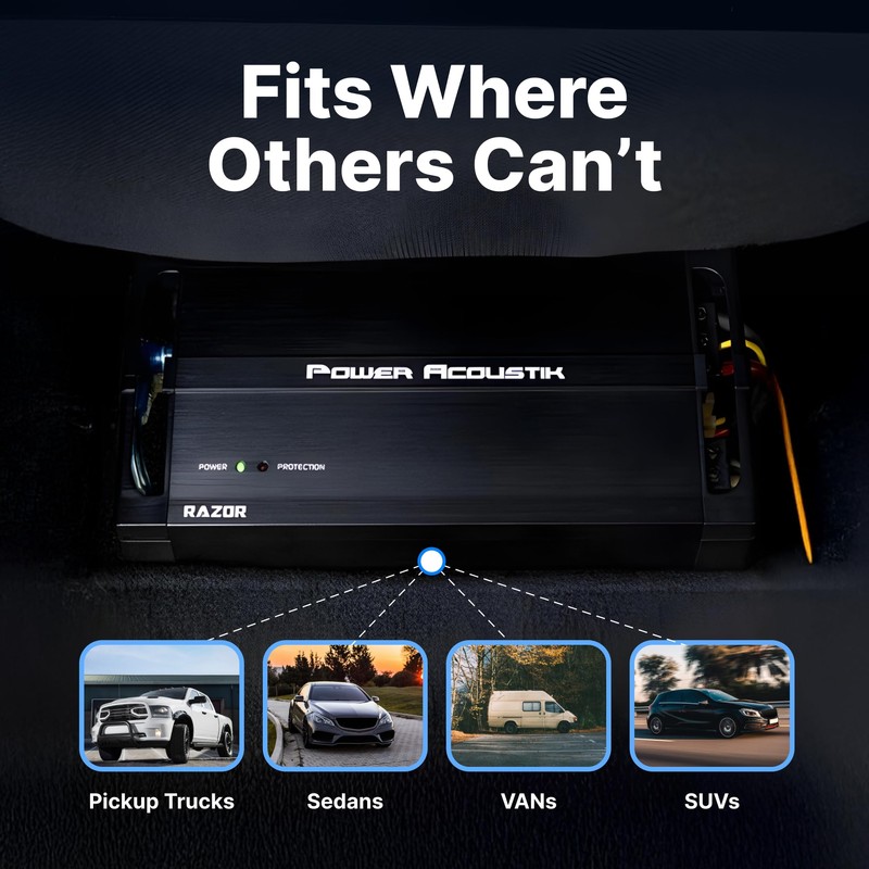 Power Acoustik RZ4-1200D 4 Channel Class D Car Audio Amplifier