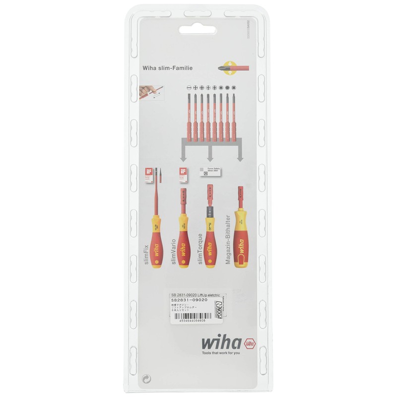 Wiha SB2831-09020 Insulated Magazine Lift Up Holder Set of 6