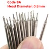 JINGLING Lapidary Diamond Drill Bits 0.8mm Carving Burrs for Stone