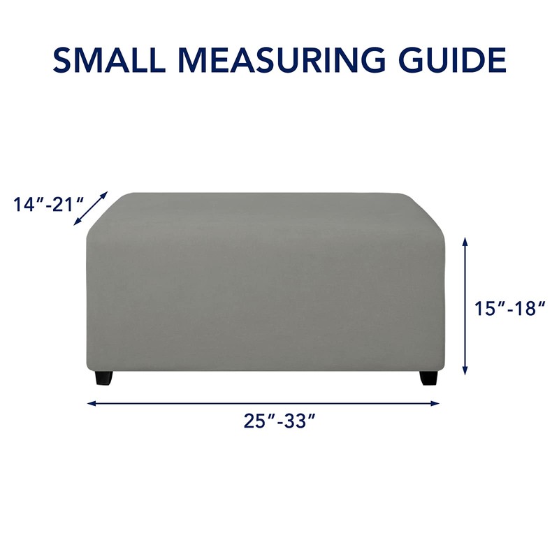 PureFit Super Stretch Soft Form Fit Ottoman Cover Rectangle -