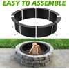 Poolergetic 36 inch Inner Fire Pit Ring, 40 inch Outer