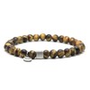 Nato Cuff - 925 Sterling Silver Bracelet - Tiger's Eye