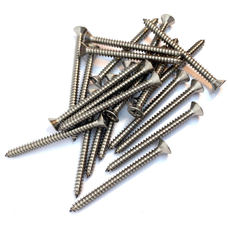 No.8 x 2" (4.2mm x 50mm) Pozi Countersunk Self-Tapping Screw