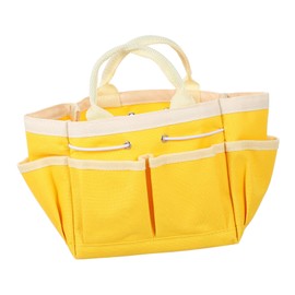 Operitacx Tool Box Storage Bag Storage Pockets Plastic Bag Handbag Small Garden Bag with Pockets Storage Bag for Garden Tools Cute Carry Bag Oxford Fabric Yellow